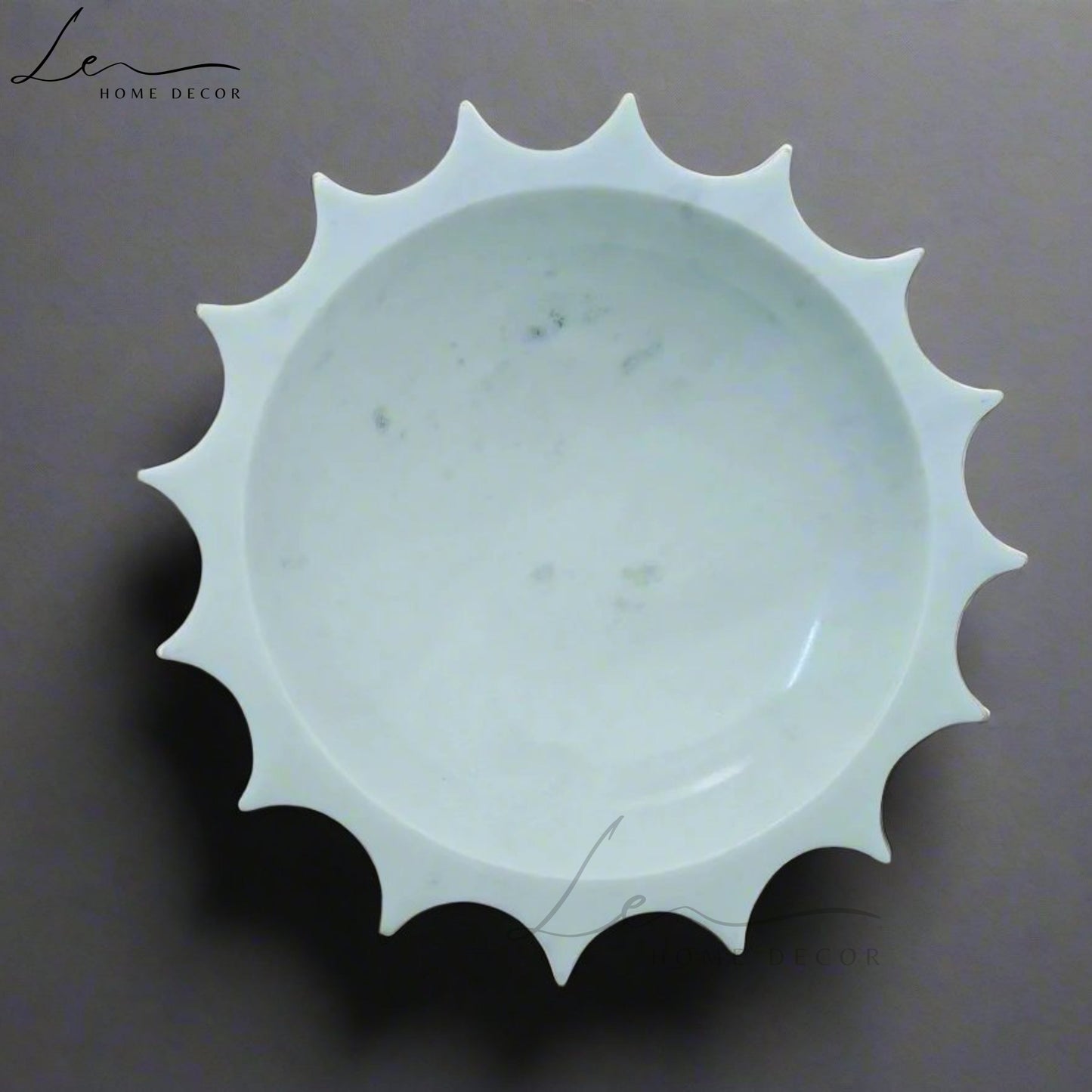 Marble Sun Bowl - White