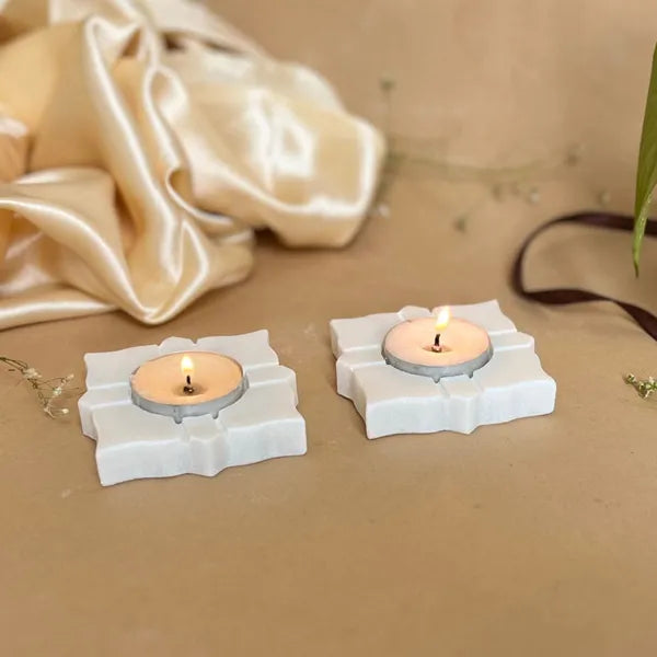 Designer Marble Tealight Diyas