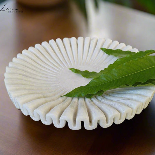 The Marble Ruffle Tray