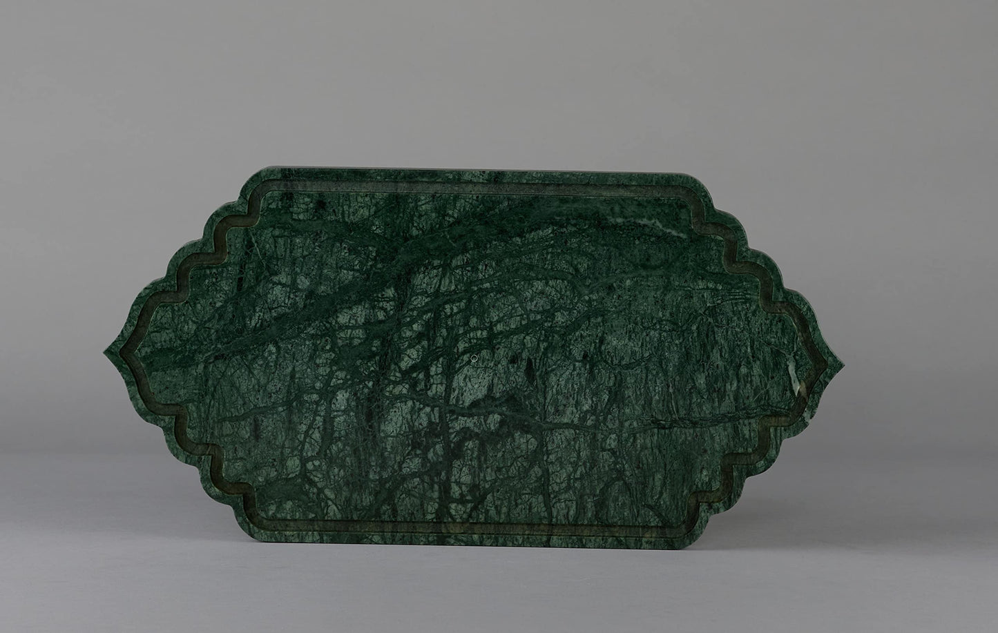 Green Marble Oval Tray