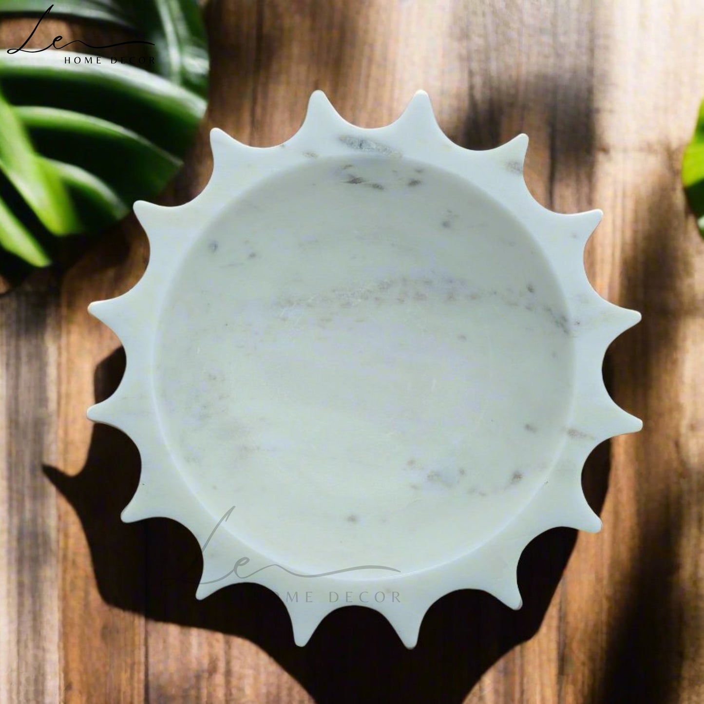 Marble Sun Bowl - White