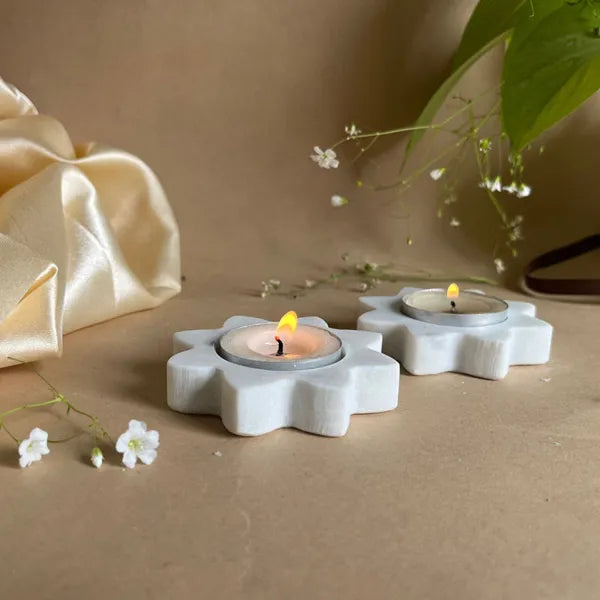 Designer Marble Tealight Diyas